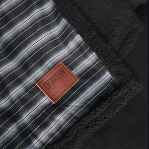 DIXXON Black and Gray Flannel Blanket